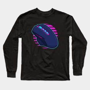 Gaming Futuristic Mouse Design Long Sleeve T-Shirt